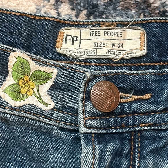 Upcycled free people plaid patched woodland fairy witch / faerie nymph skirt - Picture 5 of 12